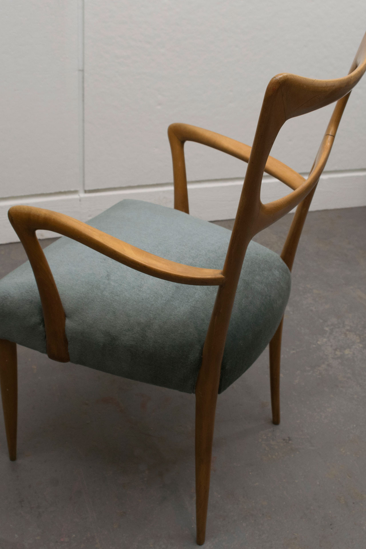 Lampedo a pair of armchairs by Paolo Buffa